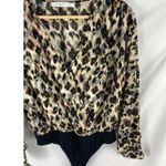 Lush Clothing Lush Animal Print V Neck Bodysuit Size Medium Photo 1