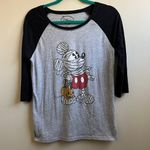 Disney Halloween Mickey Mouse, dressed as a mummy baseball tee Size Large Photo 0