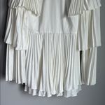 Andrea Iyamah NEW  resort vacation white satin pleated sachi romper Large Photo 5