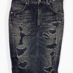 AGOLDE Distressed Denim Pencil Skirt Sz 25 Photo 2