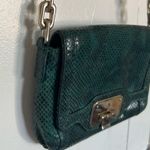 Cole Haan  Green Snakeskin Embossed Leather Bag Photo 1