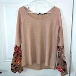 Miss Me  Thermal With Big Floral Bell Sleeves Photo 0