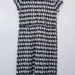 Adrienne Vittadini Hounds tooth Sheath Dress Black White Combo Photo 2