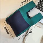 Two Tone Knit Bag, Double Handles Photo 2