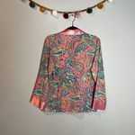 Victoria's Secret Vintage  Gold Label pink paisley two-button top Photo 3