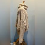 Love Stitch chunky Cable Knit Wool Blend Cowl Neck Cropped oversized sweater M Size M Photo 15
