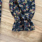 Nasty Gal NWOT  Floral Long Sleeve Tie Bust Mini Dress Photo 7