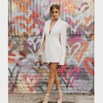 Katie May  Boss Lady Cape Blazer Mini Dress Ivory White Small‎ Photo 13