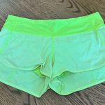 Lululemon Neon Yellow Speed Ups 2.5” Photo 0