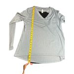 Marika blue gray open back yoga long sleeve sz S NWT Photo 6