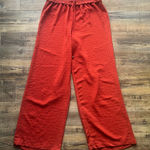 Adrienne Vittadini  Womens Rusty Red Wide Leg Pants Trendy Palazzo Size Small Photo 0