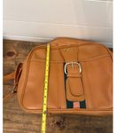 Vintage Brown Faux Leather Satchel Crossbody Bag With Buckle Detail Green Photo 8