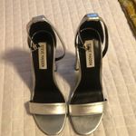 Steve Madden Metallic Silver Strappy Heels Photo 6