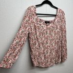 Angels Floral Cottagecore Garden Girl Romantic Gauzy Womens Flowy Top Large Pink Photo 5