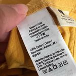 Madewell Tiered Ruffled Cotton Mustard Yellow Mini Dress Sz XS Photo 5