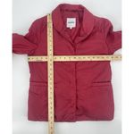 Aspesi Red Light Puffer Chore Jacket Snap Front Pockets Collar Women’s Size S Red Photo 3