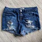 Refuge Button Fly Distressed Jean Shorts Photo 1