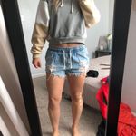 Dottie Couture Distressed Chambray Shorts Photo 0