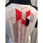 Cutter and Buck Annika  graphic design golf polo Medium M women's partial button Photo 3