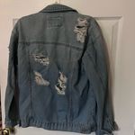 Forever 21 Distressed Blue Jean Jacket Photo 2