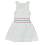 Love Shack Fancy Indiana Mini Dress Womens Large Tennis White Embroidered Knit Photo 5