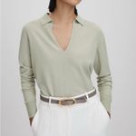 Reiss  merino wool collared knit v neck sweater Photo 10