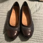 Clarks Women's Neenah Garden Ballet Flat Black and Blue Size 7 Comfort Casual Photo 1