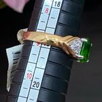 Vintage Emerald Green Birthstone Cubic Zirconia CZ Stone Gold Photo 11