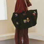 Free people Women's Natural Been There Badge Tote Bag Green Photo 0