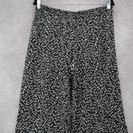 Decree  Black Pull On Wide Leg Floral Boho Beach Comfy Trouser Pants Large Photo 3