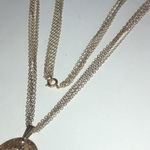 Andre Bouchard Gold Tone Filigree Watch Pendant Multi Strand Chain Necklace Photo 4