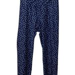 Beach Riot Cara Polka Dot Leggings Women’s Size Large Blue Crossover Waistband Photo 1