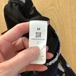 Cupshe X Renee & Elisha Herbert Maxi Skirt Floral Other Half Size M Black Blue Photo 3