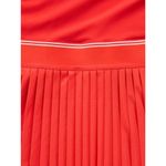 Athleta New  M Match Point Pleated Dress Medium Cardinal Red Bright White Tennis Photo 3