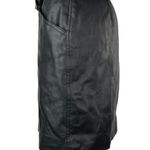 H&M Black Vegan Faux Leather Belted Pockets Paperbag Mini Pencil Skirt Size 4 Photo 1