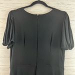 Loft  NWT Black Short Sleeve Jersey Knit Midi Dress Size 10 Photo 9