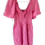 Abercrombie & Fitch Angel Sleeve Smocked Waist Pink Mini Dress Photo 6