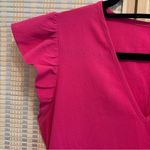 SheIn Pink Ruffle Sleeve Dress Photo 1