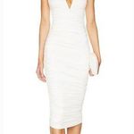 superdown Vivienne Ruched Midi Dress in White Photo 0