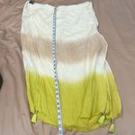 Vince Camuto OSFM swim coverup kimono cream tan & green tassels GUC 1 small spot Photo 4