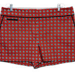 Ann Taylor LOFT Geometric Red The Riviera Shorts 14 Casual Preppy Boho Chic Quiet Luxury Photo 0