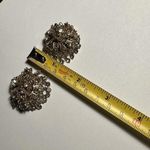 Cha Cha Vintage  Dangly Rhinestones Gold Tone Clip-on Clip On Earrings Photo 8