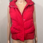 Gap Retro Red Puffer Vest Hood Photo 6