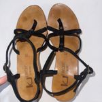 K Jacques St. Tropez Boho Wood Clog Leather Strap Wedge Sandals Brown 7.5 Photo 1