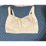 Lululemon  Ta Ta Tamer II Sports Bra 38DD Bone White Adjustable Straps Hook Eye Photo 1