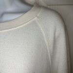 Red Dress Boutique Z Supply Happy Graphic Print Sweatshirt Ivory White Crew Neck Lightweight M Photo 3