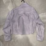 Free People  Lavender Frayed Edge Denim Jacket (small) Photo 4