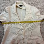 Tribal Cream Blazer with Embroidered Floral Design Size 14 Photo 11