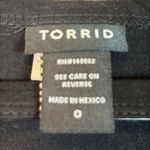 Torrid  Motorcycle Destructed Black Graphic Shirt Edgy Biker Size 0/Large EUC Photo 6