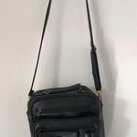 Porox black leather crossbody travel bag Photo 0